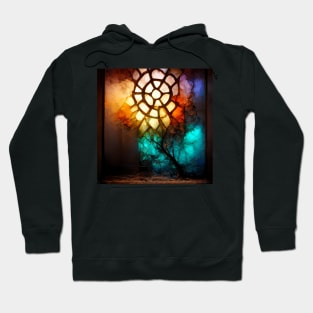 Alcohol Ink Dreamcatcher Boho Hoodie